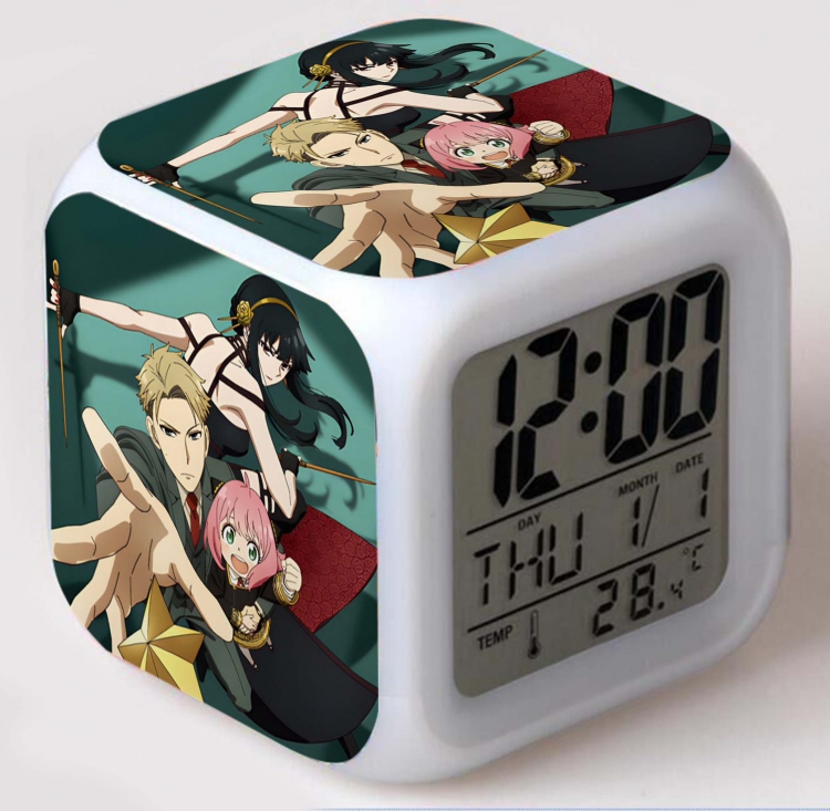 SPY×FAMILY Colorful mood color changing boxed alarm clock