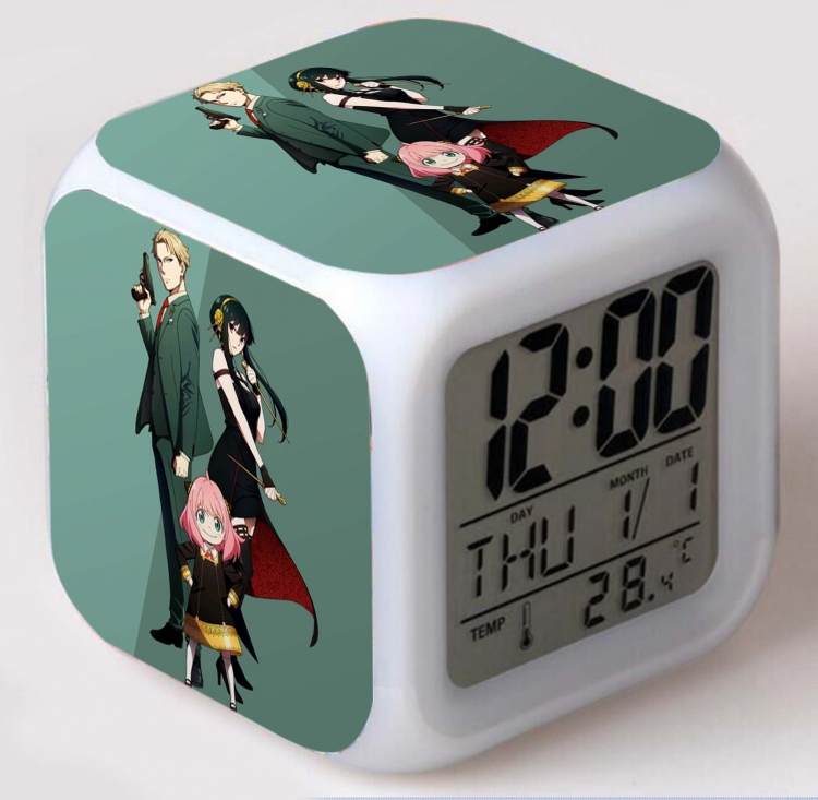 SPY×FAMILY Colorful mood color changing boxed alarm clock