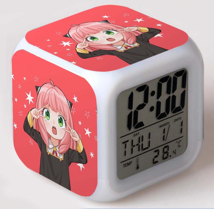 SPY×FAMILY Colorful mood color changing boxed alarm clock