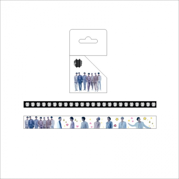 BTS Adhesive tape and paper tape hand account sticker  price for 5 pcs