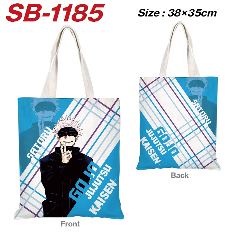 Jujutsu Kaisen Anime Canvas Tote Shoulder Bag Tote Shopping Bag 38X35CM SB-1185