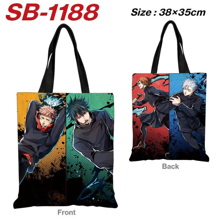 Jujutsu Kaisen Anime Canvas Tote Shoulder Bag Tote Shopping Bag 38X35CM  SB-1188