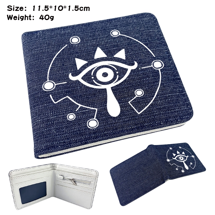 The Legend of Zelda Anime Peripheral Denim Coloring Book Wallet 11.5X10X1.5CM 40g