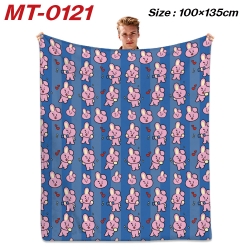 BTS Star Flannel Blanket Air C...