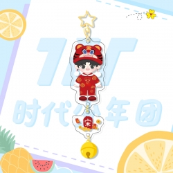 TNT  Colorful Bell Pendant Key...