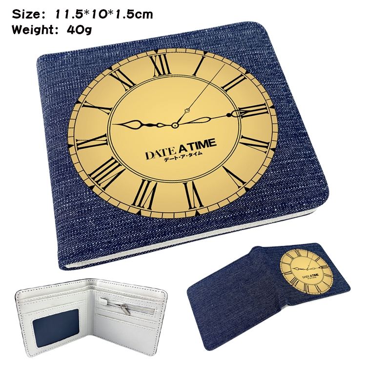 Date-A-Live Anime Peripheral Denim Coloring Book Wallet 11.5X10X1.5CM 40g