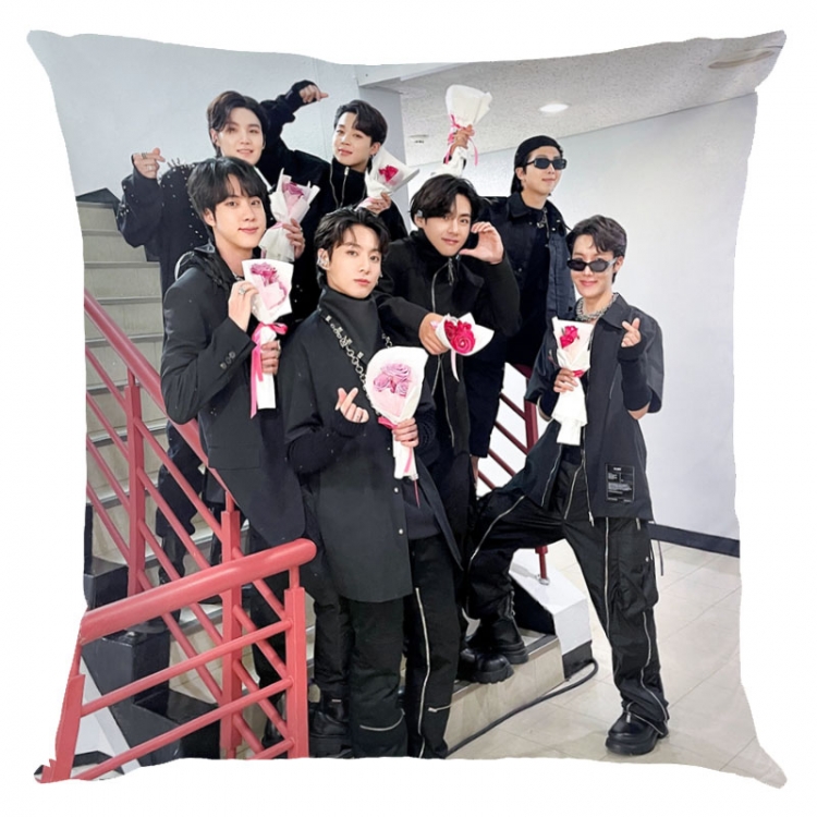 BTS movie star square full-color pillow cushion 45X45CM NO FILLING BS-1461