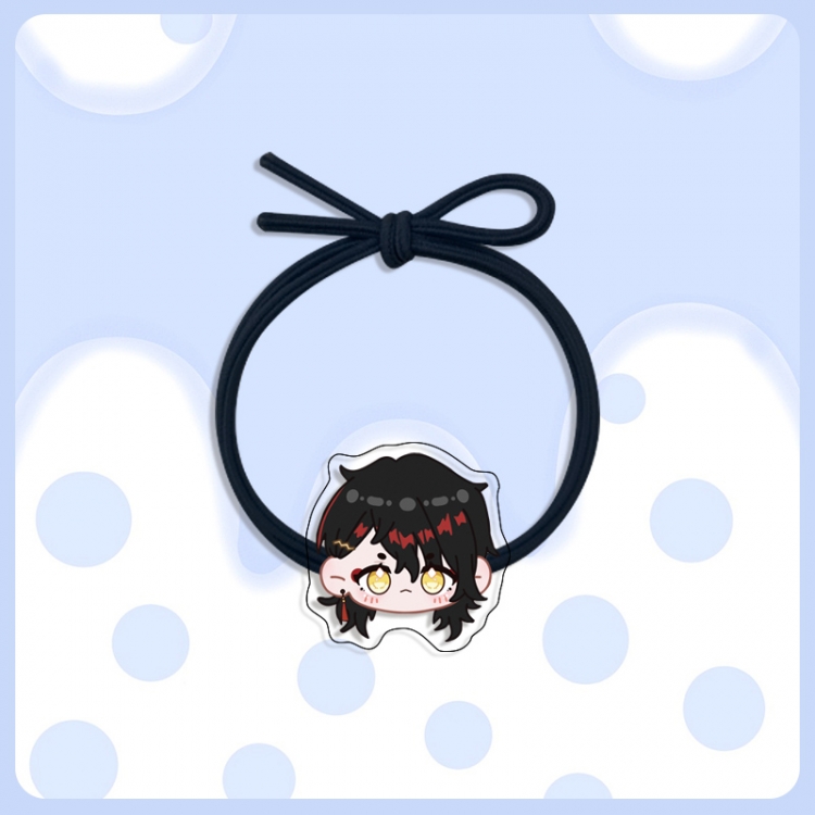 Rainbow Club Anime Acrylic Hair Rope Hair Ring Head Rope Jewelry price for 10 pcs