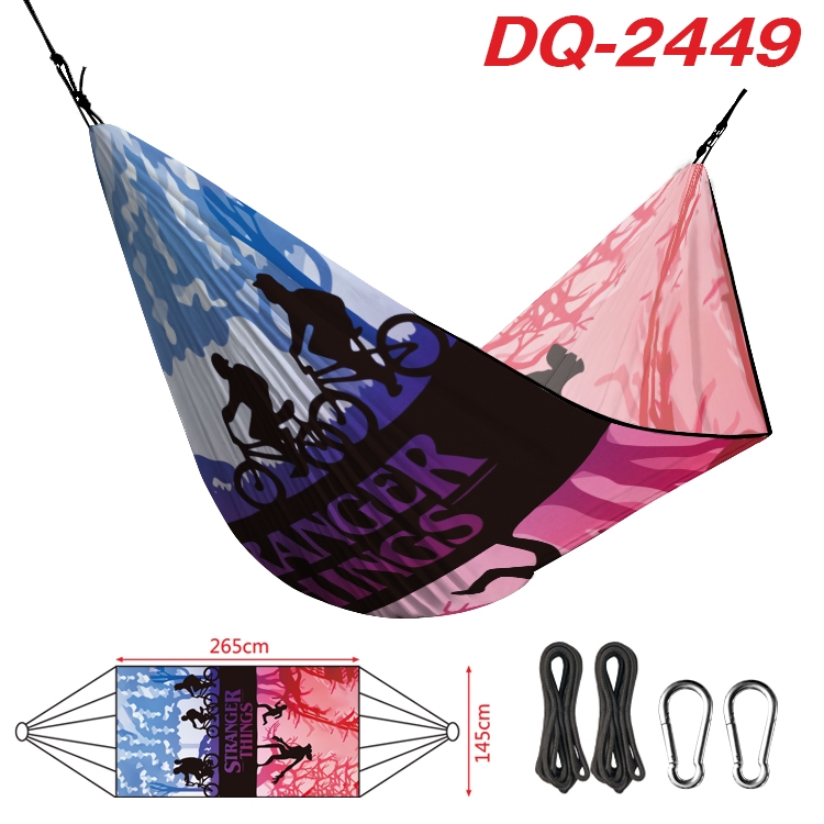 Stranger Things Outdoor full color watermark printing hammock 265x145cm  DQ-2449