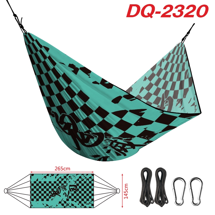 Demon Slayer Kimets Outdoor full color watermark printing hammock 265x145cm DQ-2320
