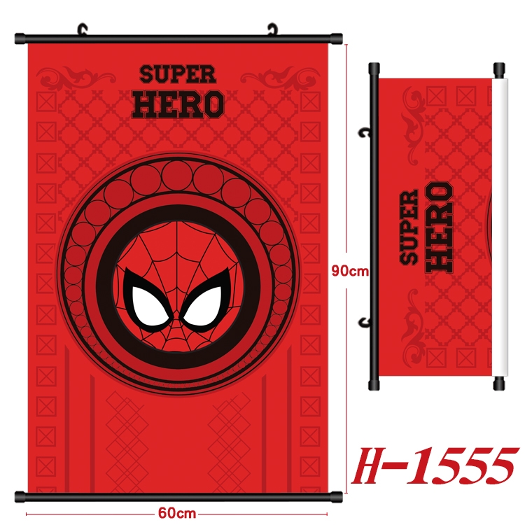 Super hero Anime Black Plastic Rod Canvas Painting 60X90CM H-1555