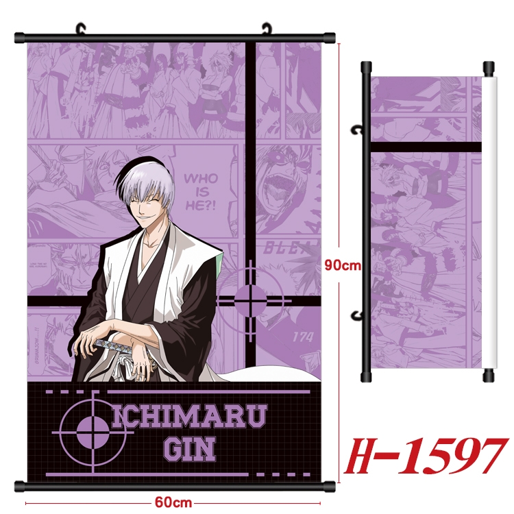 Bleach Anime Black Plastic Rod Canvas Painting 60X90CM H-1597