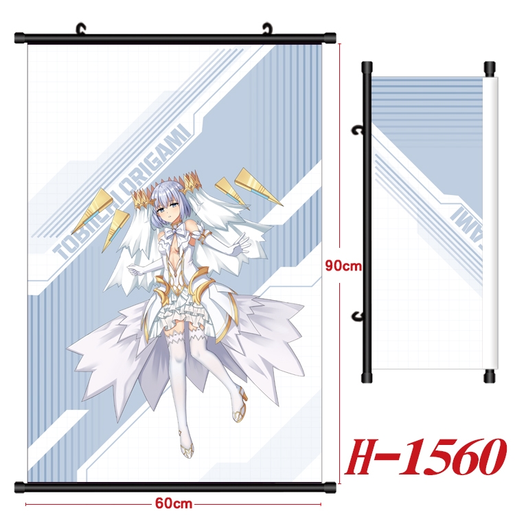 Date-A-Live Anime Black Plastic Rod Canvas Painting 60X90CM H-1560