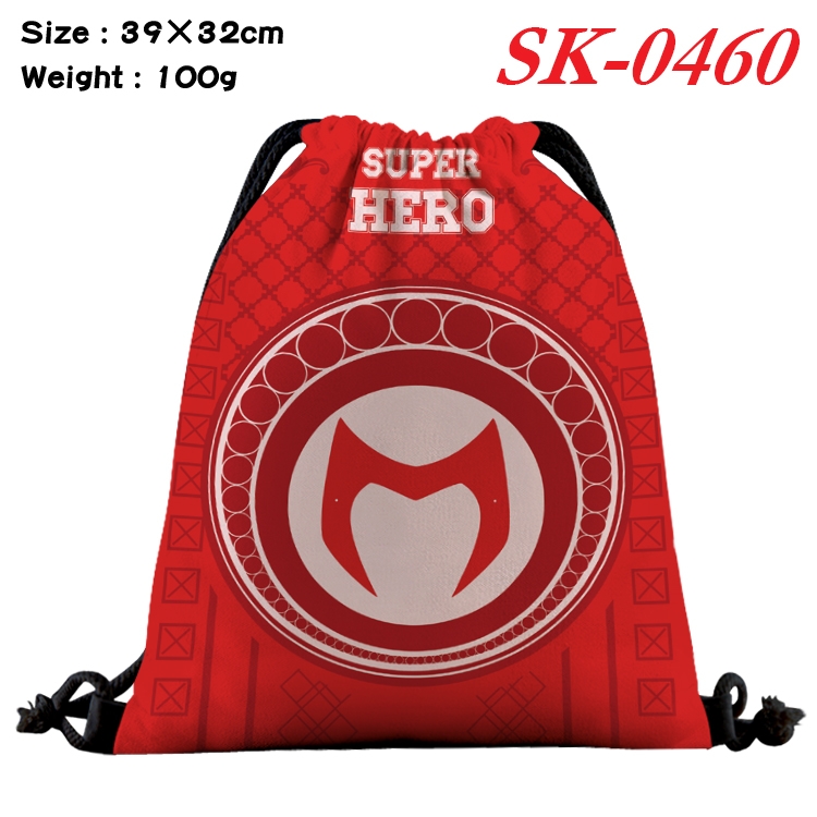 Scarlet Witch cartoon Waterproof Nylon Full Color Drawstring Pocket 39x32cm  SK-0460