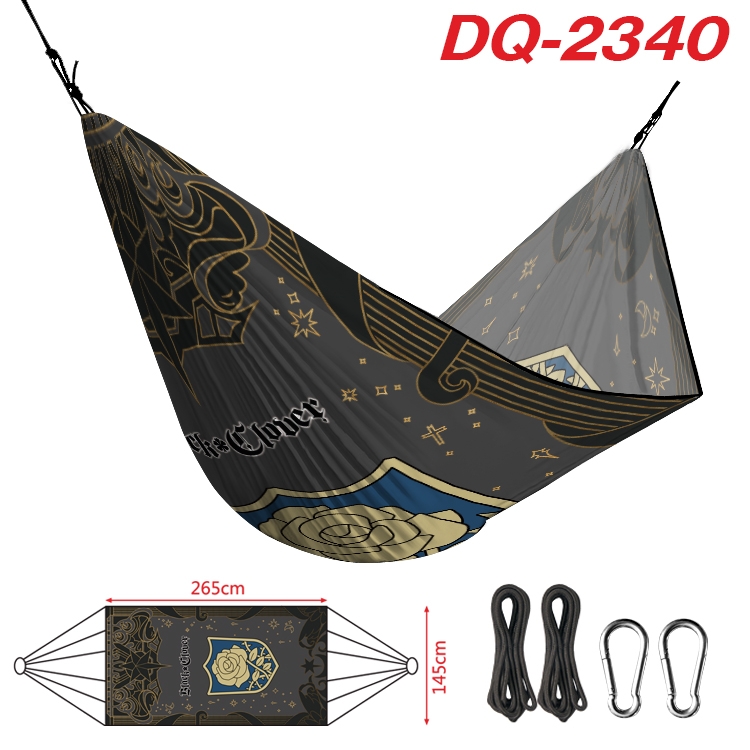 black clover Outdoor full color watermark printing hammock 265x145cm DQ-2340