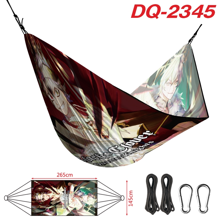 black clover Outdoor full color watermark printing hammock 265x145cm DQ-2345