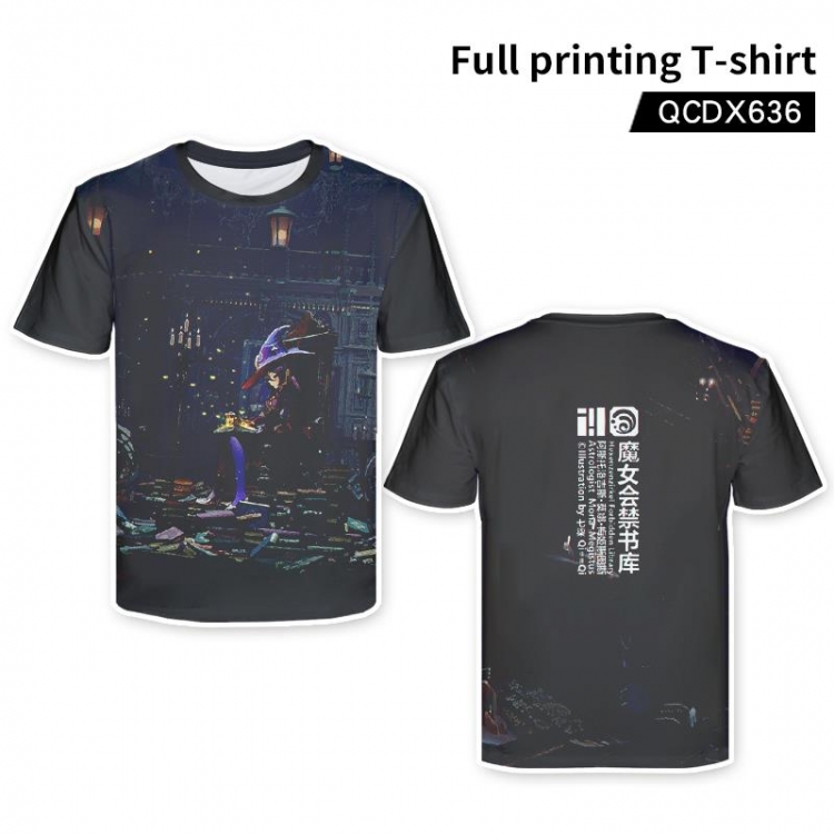 Genshin Impact Anime full-color short-sleeved T-shirt from M to 2XL  QCDX636