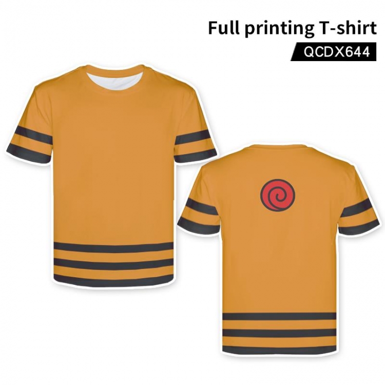 Naruto Anime full-color short-sleeved T-shirt from M to 2XL QCDX644