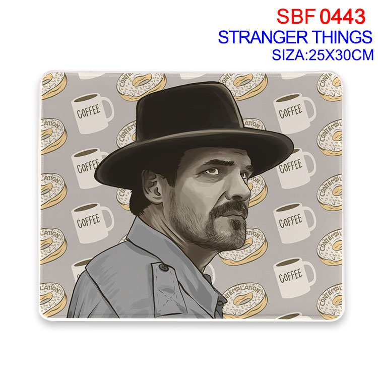 Stranger Things Anime peripheral edge lock mouse pad 25X30cm  SBF-443