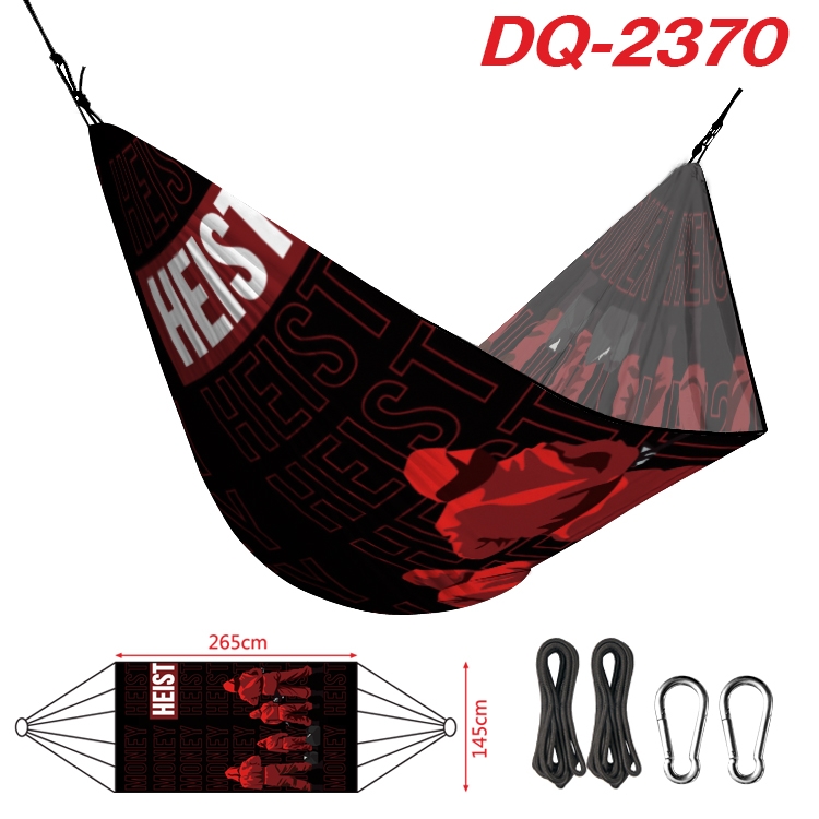 Money Heist Outdoor full color watermark printing hammock 265x145cm DQ-2370