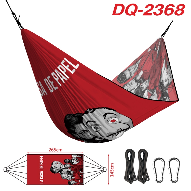 Money Heist Outdoor full color watermark printing hammock 265x145cm DQ-2368