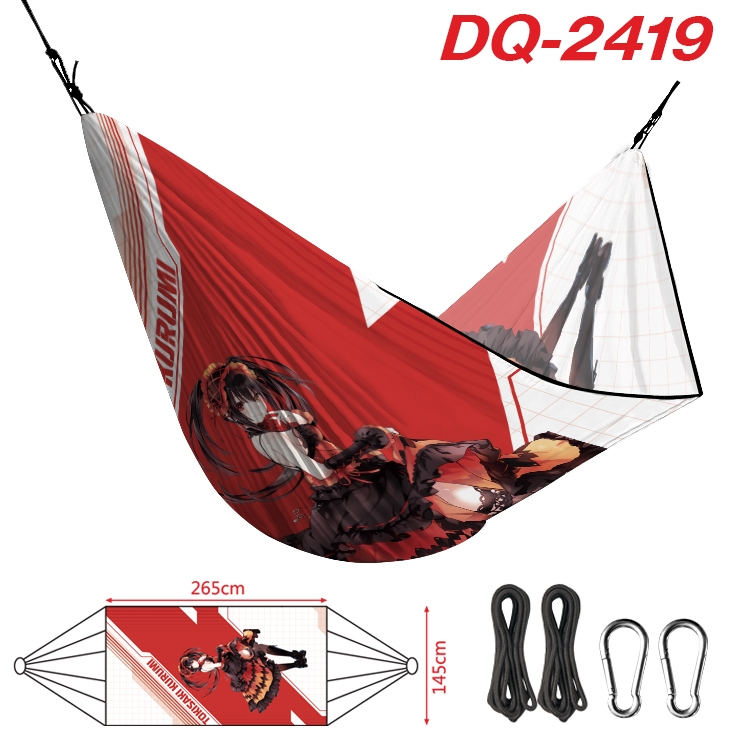 Date-A-Live Outdoor full color watermark printing hammock 265x145cm  DQ-2419