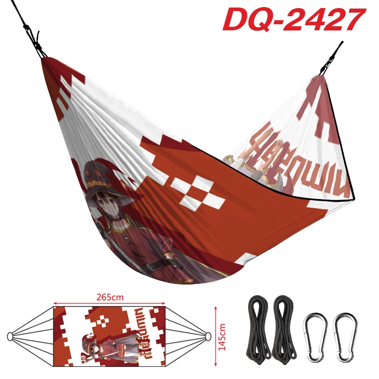 Blessings for a better world Outdoor full color watermark printing hammock 265x145cm  DQ-2427