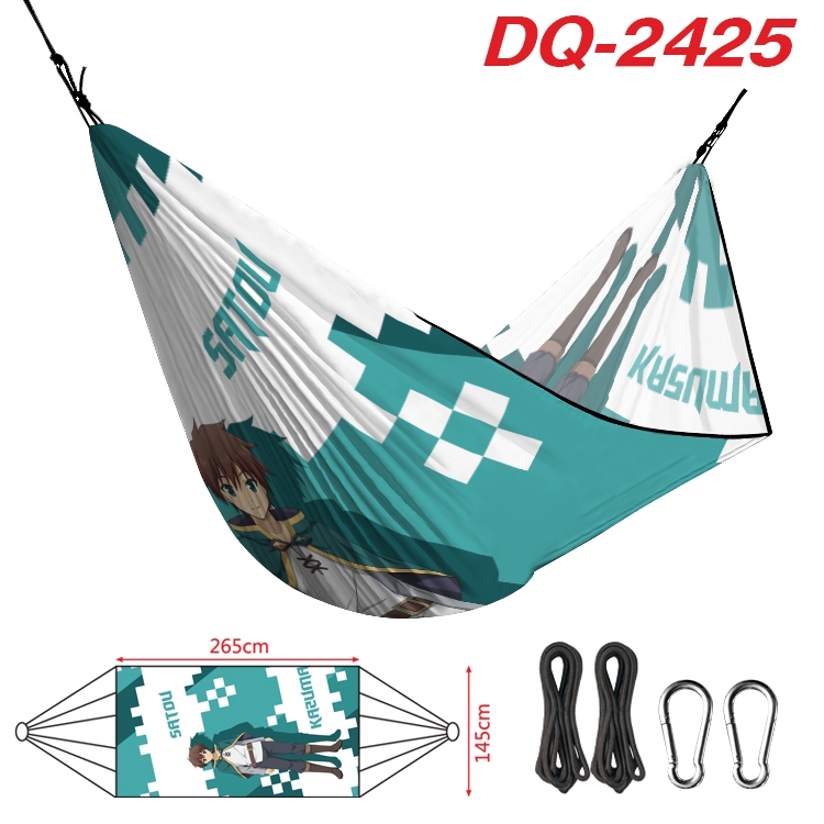 Blessings for a better world Outdoor full color watermark printing hammock 265x145cm  DQ-2425