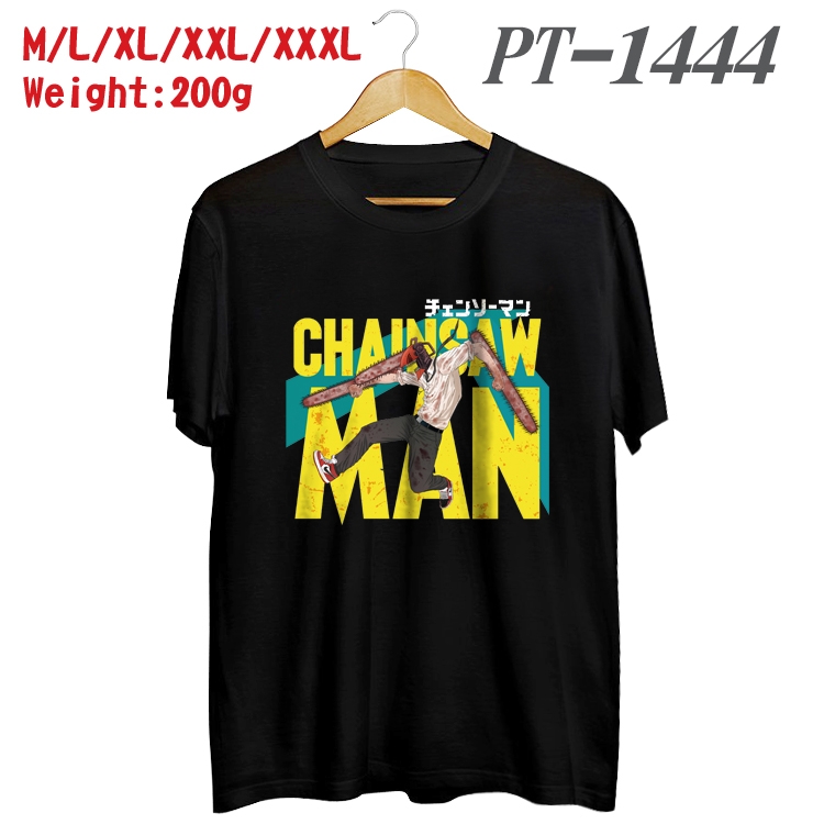 chainsaw man Anime Cotton Color Book Print Short Sleeve T-Shirt from M to 3XL PT1444