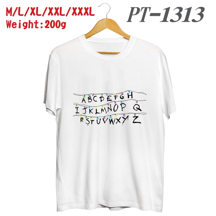 Stranger Things Anime Cotton Color Book Print Short Sleeve T-Shirt from M to 3XL PT1313