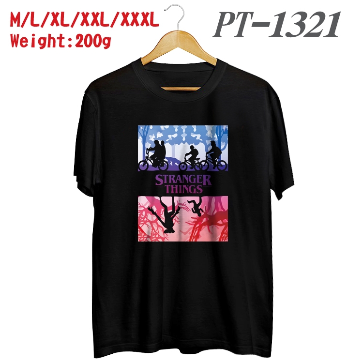 Stranger Things Anime Cotton Color Book Print Short Sleeve T-Shirt from M to 3XL PT1321