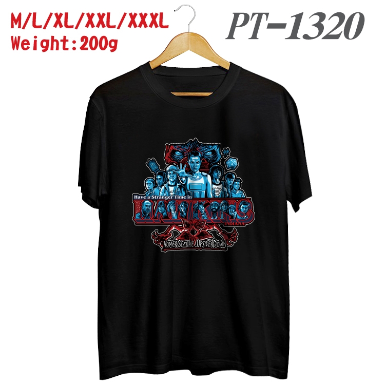 Stranger Things Anime Cotton Color Book Print Short Sleeve T-Shirt from M to 3XL PT1320