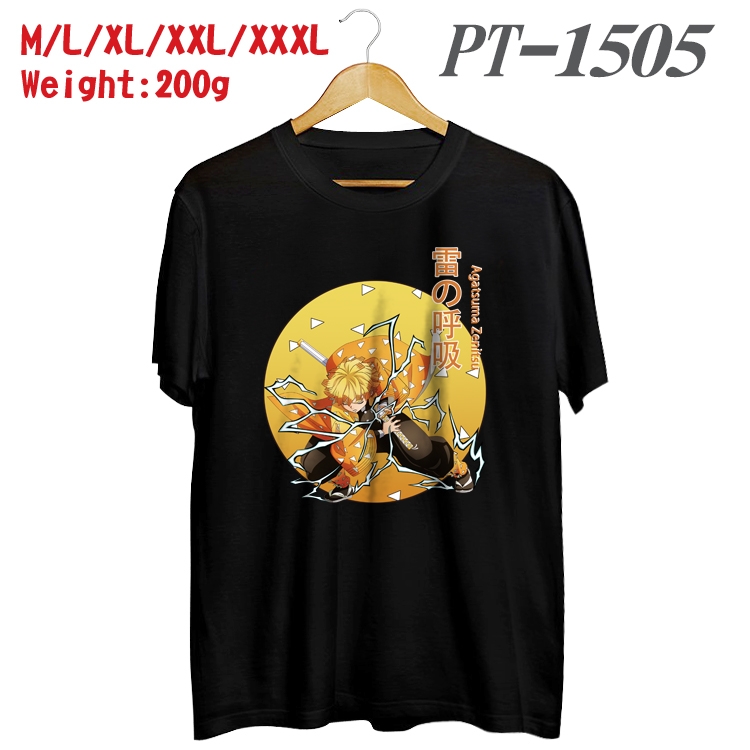 Demon Slayer Kimets Anime Cotton Color Book Print Short Sleeve T-Shirt from M to 3XL PT1505