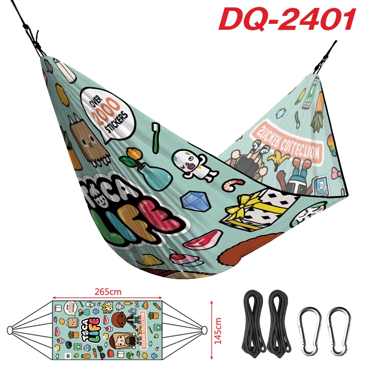 toca life world Outdoor full color watermark printing hammock 265x145cm DQ-2401