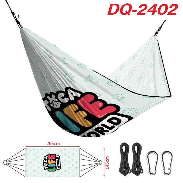 toca life world Outdoor full color watermark printing hammock 265x145cm DQ-2402