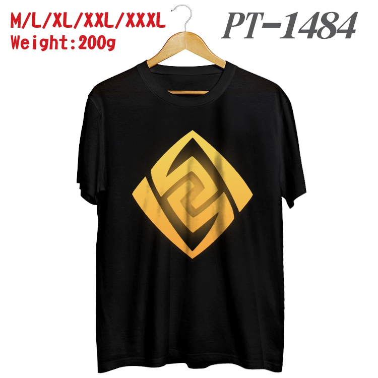 Genshin Impact Anime Cotton Color Book Print Short Sleeve T-Shirt from M to 3XL PT1484