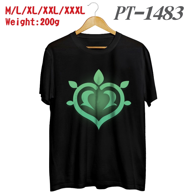 Genshin Impact Anime Cotton Color Book Print Short Sleeve T-Shirt from M to 3XL PT1483