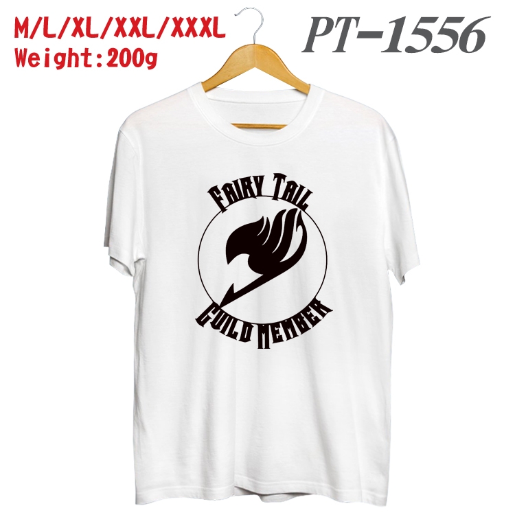 Fairy tail Anime Cotton Color Book Print Short Sleeve T-Shirt from M to 3XL PT1556