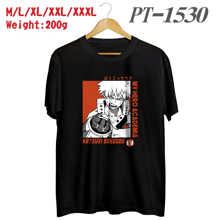 My Hero Academia Anime Cotton Color Book Print Short Sleeve T-Shirt from M to 3XL PT1530
