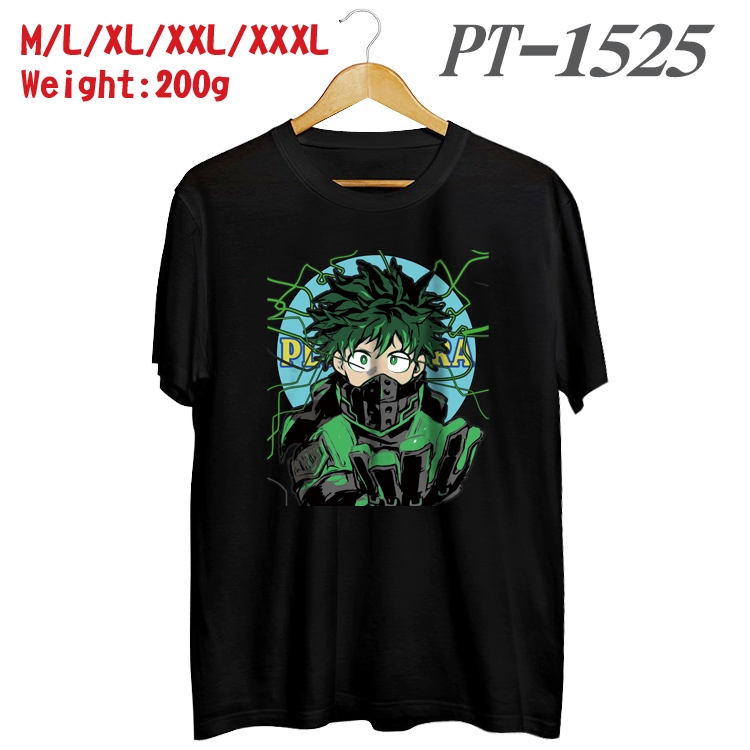 My Hero Academia Anime Cotton Color Book Print Short Sleeve T-Shirt from M to 3XL PT1525