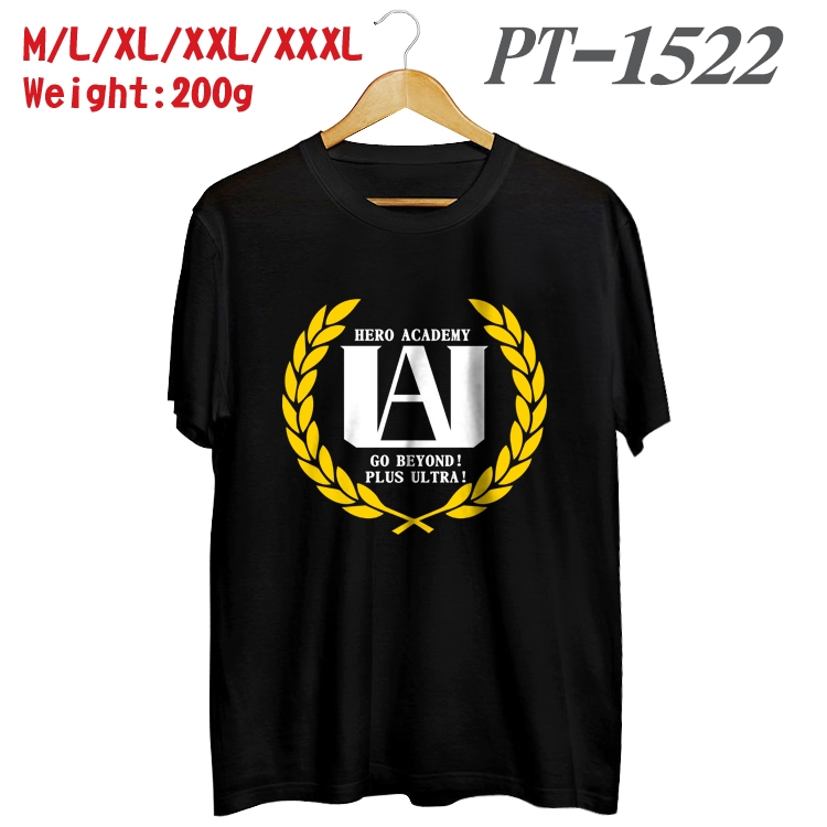 My Hero Academia Anime Cotton Color Book Print Short Sleeve T-Shirt from M to 3XL PT1522