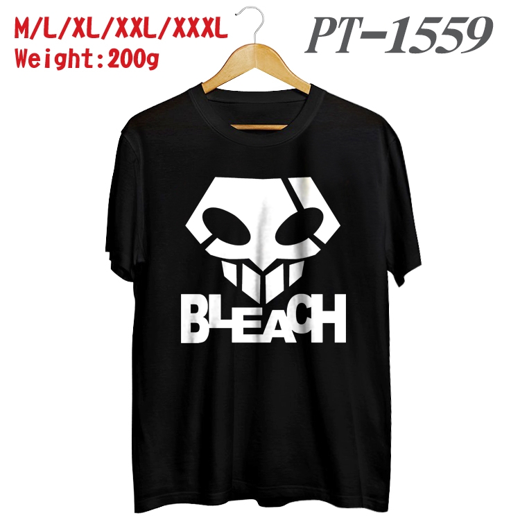 Bleach Anime Cotton Color Book Print Short Sleeve T-Shirt from M to 3XL PT1559