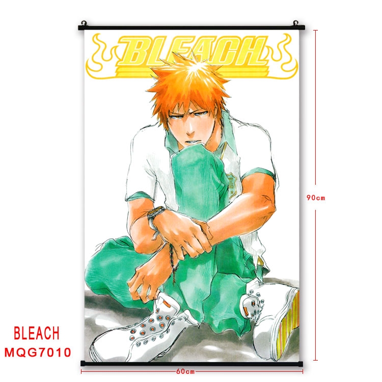 Bleach Anime black Plastic rod Cloth painting Wall Scroll 60X90CM MQG-7010