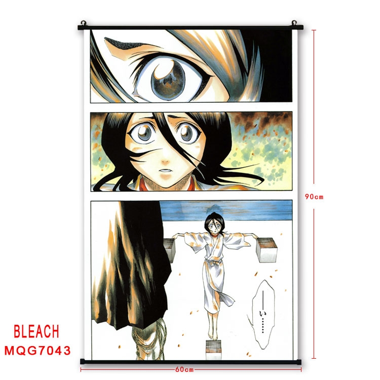 Bleach Anime black Plastic rod Cloth painting Wall Scroll 60X90CM MQG-7043