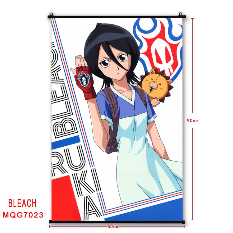 Bleach Anime black Plastic rod Cloth painting Wall Scroll 60X90CM  MQG-7023