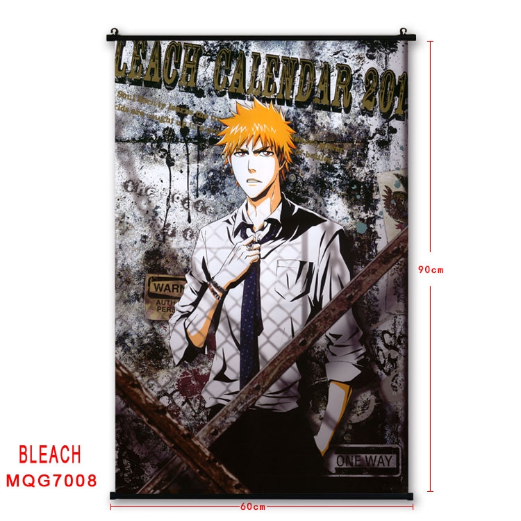 Bleach Anime black Plastic rod Cloth painting Wall Scroll 60X90CM MQG-7008