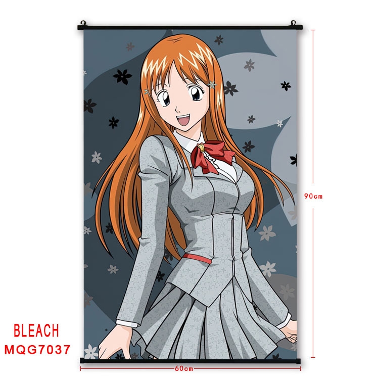 Bleach Anime black Plastic rod Cloth painting Wall Scroll 60X90CM MQG-7037