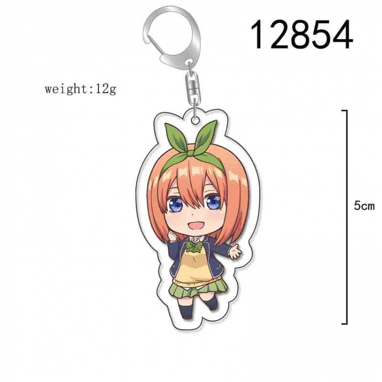 The Quintessential Qunintupiets Anime Acrylic Keychain Charm price for 5 pcs 12854