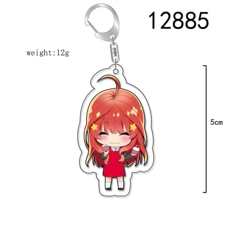 The Quintessential Qunintupiets Anime Acrylic Keychain Charm price for 5 pcs 12885