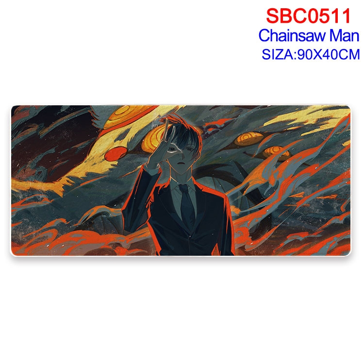 chainsaw man Anime peripheral edge lock mouse pad 40X90CM SBC-511